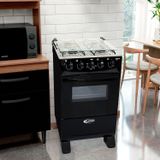 Fogão A Gás Delicato Plus 4 Bocas Acendimento Automatico Preto