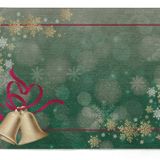 Kit 2 Jogo Americano Sinos Brilho De Natal 47x33cm Verde