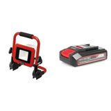 Kit Refletor Led A Bateria Tc-cl 18/1800 Li Com Bateria Power-x-change 18v 2,5 Ah Li Einhell Preto