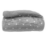 Edredom Capetown Poa Casal 1,80 X 2,20 Prata/branco