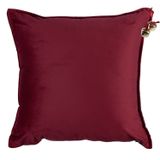 Capa Almofada Natalina Lisa Veludo E Com Guizos 43x43cm Verde/vermelho
