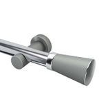 Kit Varão Completo Jade Nobre 28mm 2 Metros Com Emenda - Quarto Ou Sala Aço