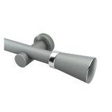 Kit Varão Completo Jade 28mm 2 Metros Com Emenda - Quarto Ou Sala Aço