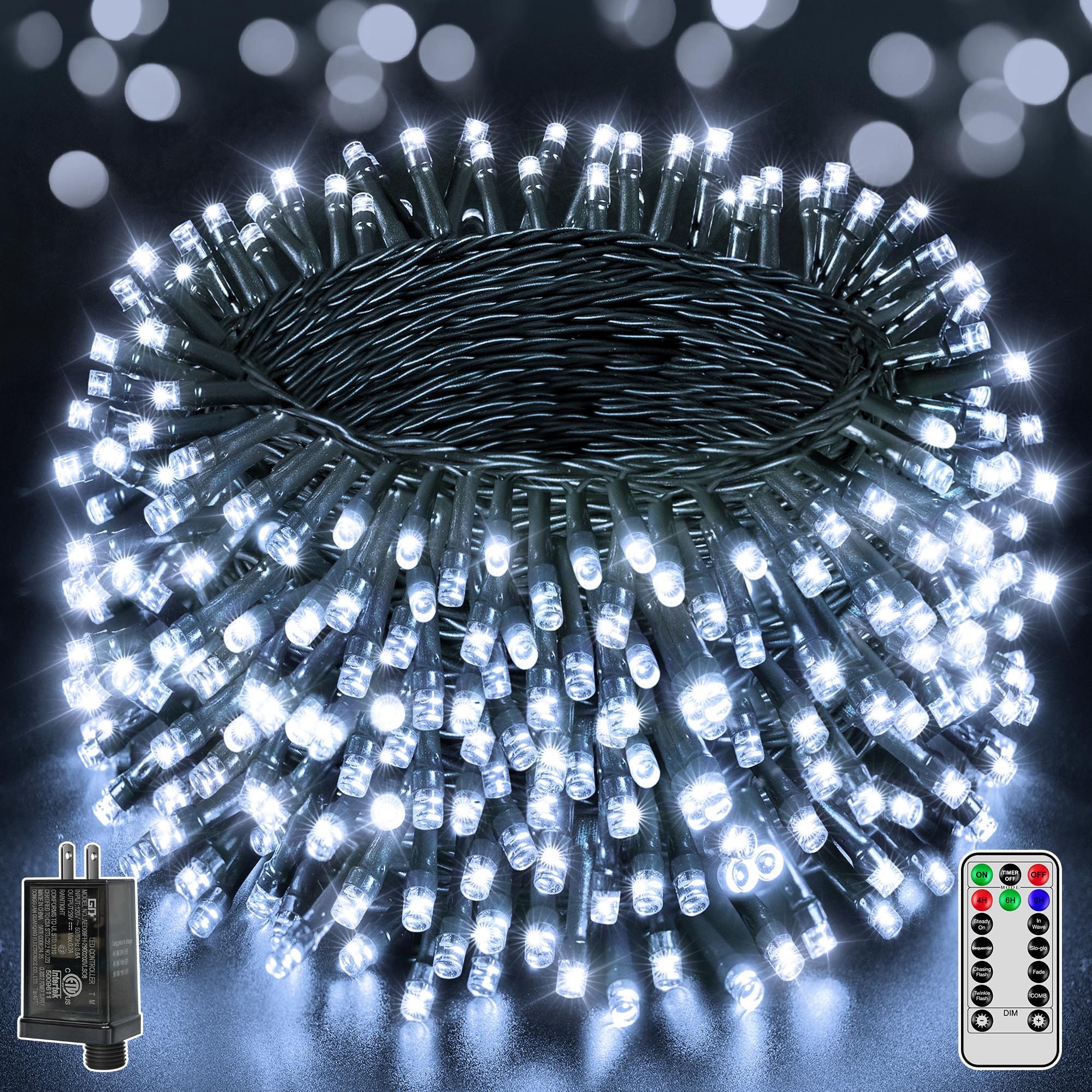 Luzes De Natal Brightchristmas 1000 Led 100m Cool White