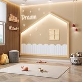 Moldura Infantil Casinha Dream Decor Com Led Casatema Branco/natural