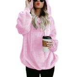 Moletom Com Capuz Century Star Feminino Com Capuz E Capuz Felpudos Rosa