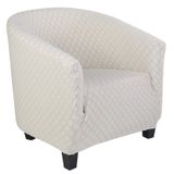 Club Chair Slipcover Searchi Stretch Tub Cover Cream