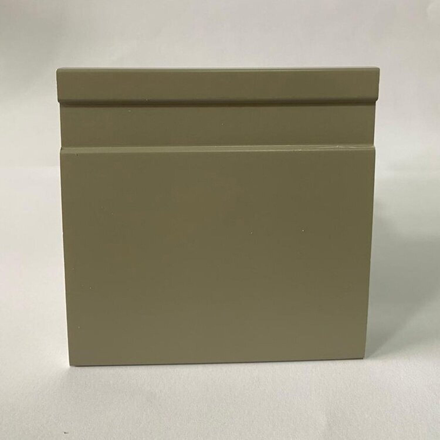 Kit Com 15 Barras Rodapé De Poliestireno 10cmx15mm Frisado Color 36m Grey