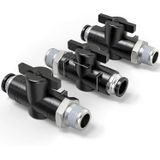 Válvula De Controle De Fluxo De Ar Tailonz Pneumatic Bvc-1/2-n2 (pacote De 3)