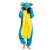 Pijama Deley Axolotl Blue Unissex Para Adultos De Halloween