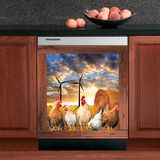 Tampa De Lava-louças Homega Farm Chicken Magnetic 58,5x43cm