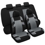 Conjunto Completo De Capas De Assento De Carro Pariitadin, Ajuste Universal, Preto/cinza