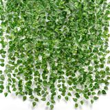 Artificial Ivy Garland Cqure, Pacote De 72, 154 M, Verde, Resistente A Uv