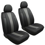 Capa De Assento De Carro Giant Panda Para Honda Front Leather, Pacote Com 2 Unidades