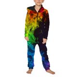 Macacão Tenmet Kids 3d Galaxy Com Capuz Halloween E Natal 7-14y