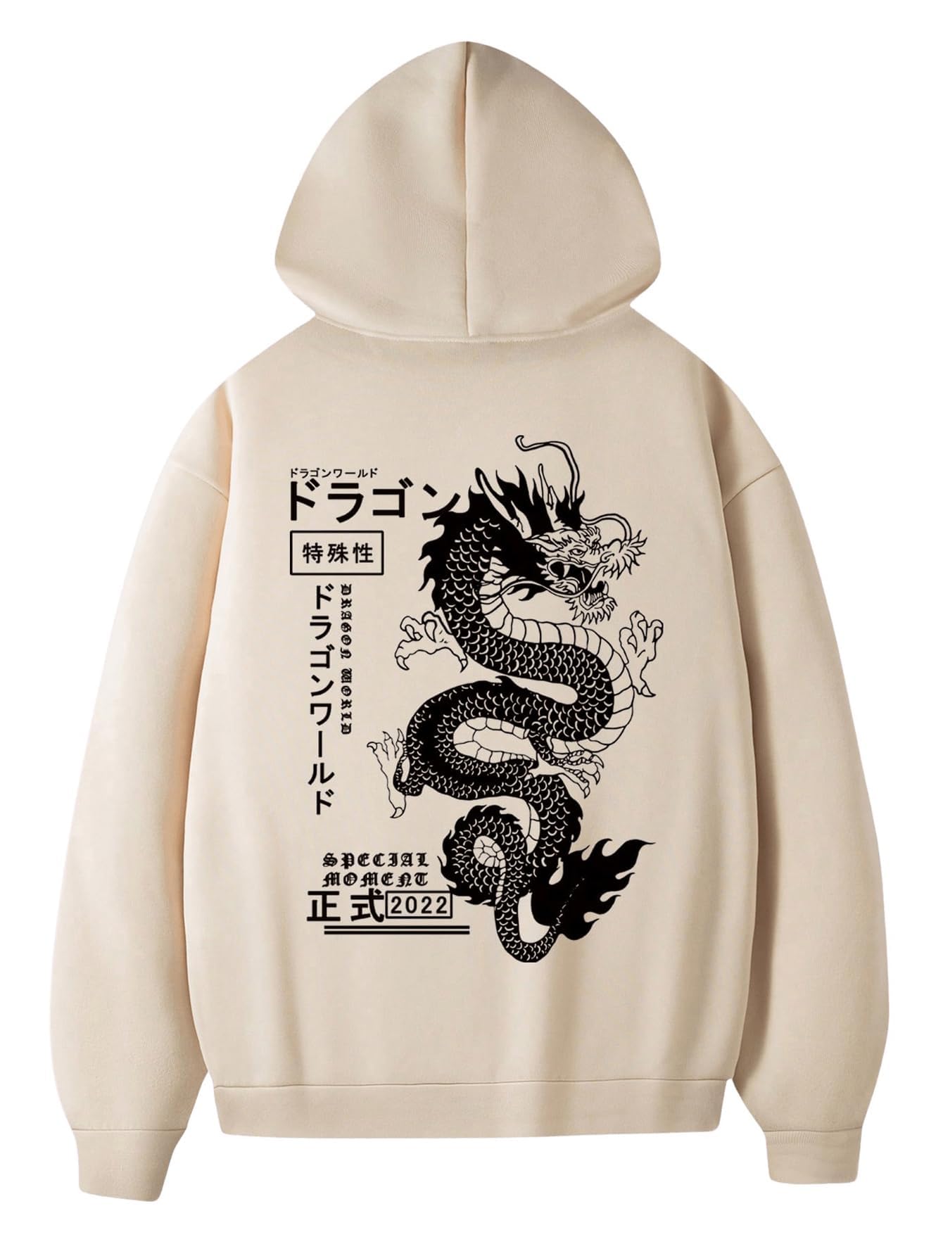 Moletom Masculino Com Capuz Roseseek Com Estampa Gráfica Cáqui