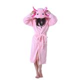 Roupão De Banho Cuteon Pink Axolotl Com Capuz Para Adultos