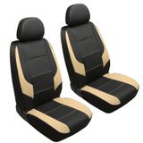 Capa De Assento De Carro Giant Panda Front Leather Subaru Bege+preta