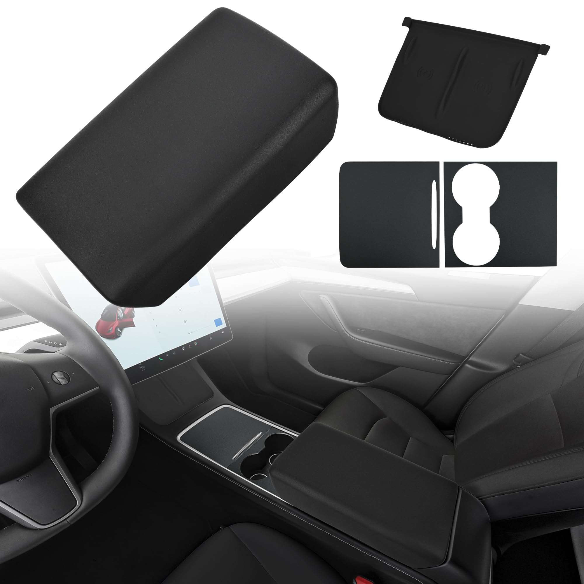 Conjunto De Capa Protetora Do Console Central Tesla Model 3/y 2021-2024