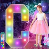 Light Up Letters Imprsv 4 Pés Colorful Marquee C Com Controle Remoto