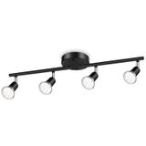 Refletor De Teto Ascher Kit De Iluminação De Trilhos Led De 4 Luzes
