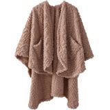 Cobertor De Lã Vestível Royoliving Fuzzy Sherpa Com Bolsos