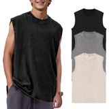 Camisetas Regatas Masculinas De Algodão Sem Mangas Keepshowing Loose Fit