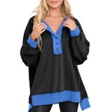 Moletom Feminino Alvaq, Moda Grande, 2024, Outono E Inverno