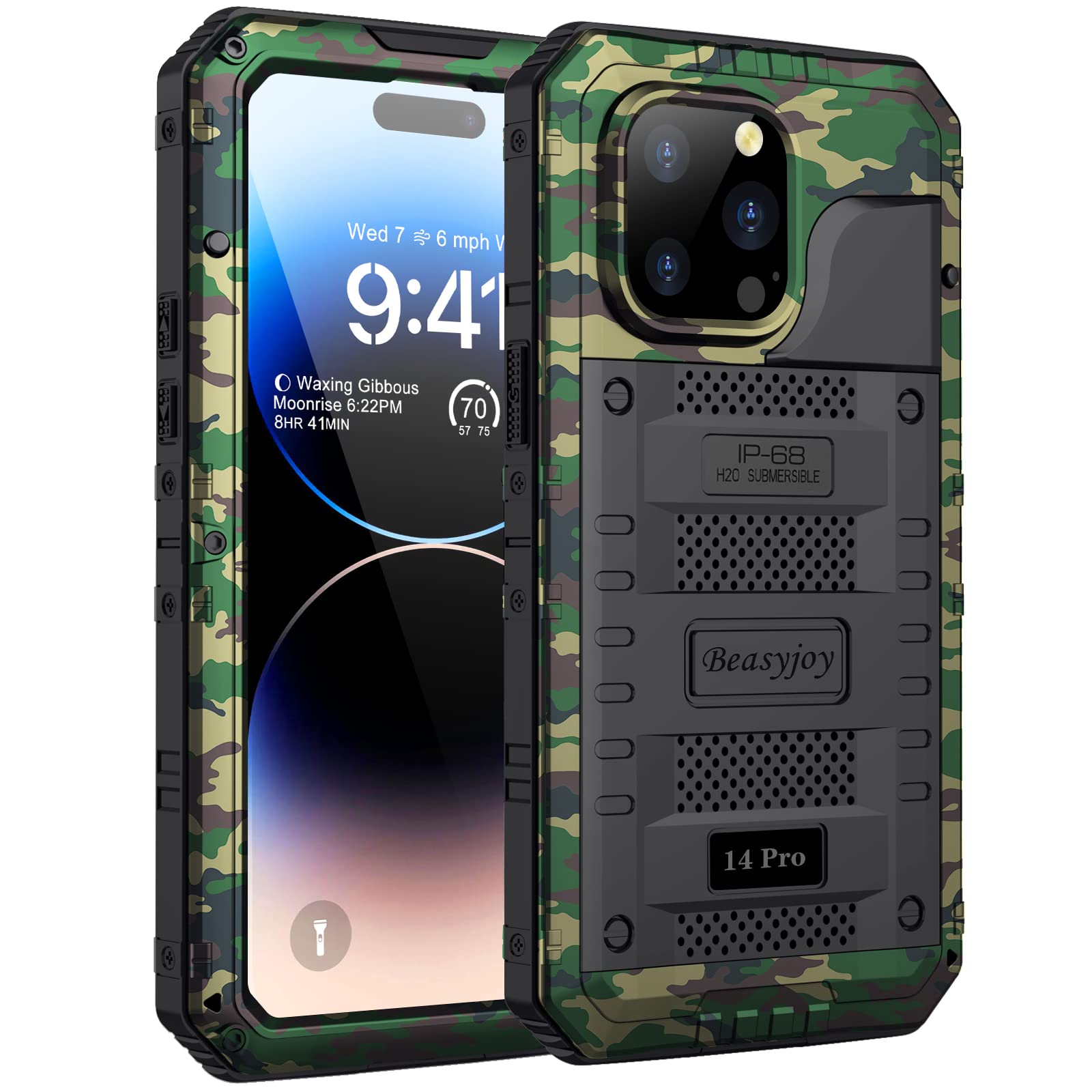 Capa Impermeável Beasyjoy Para Iphone 14 Pro 6.1" Camo