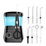 Irrigador Oral Com Fio Dental Turewell 600ml Com 8 Pontas Preto