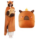 Cobertor Vestível Com Capuz Mewaii Ultimate Softness Capybara