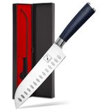 Faca Santoku Imarku 18 Cm De Aço Inoxidável Alemão Hc Azul