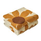 Manta Brnabiou Ultra Soft Cozy Daisy Orange 150x200cm