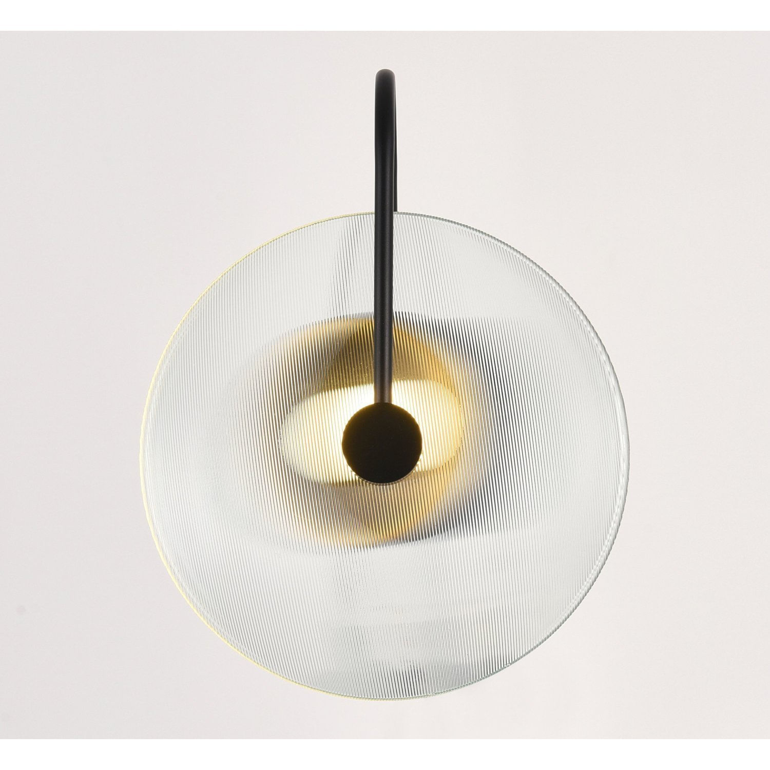 Arandela Vinyl L25cm C30cm A12cm 1xled Integrado 5w 3000k 400lm Ip20 Preto