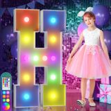 Light Up Letters Imprsv 4 Pés Colorful Marquee H Com Controle Remoto