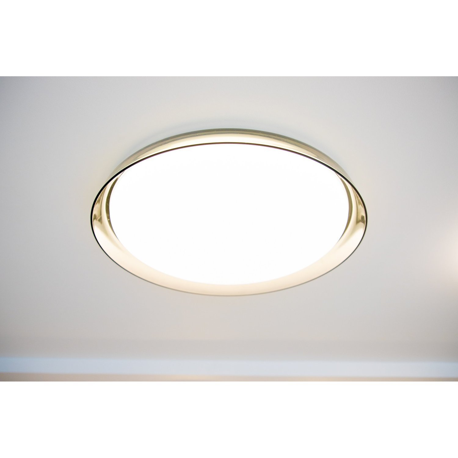 Plafon Miska D43cm A8cm 1xled Integrado 24w 3000k 1020lm Ip20 Preto