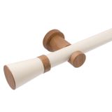 Kit Varão Completo Jade Prime 28mm 2 Metros Com Emenda - Quarto Ou Sala Tauari