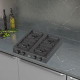 Fogão A Gás De Mesa Júnior 4 Bocas Mp Preto