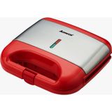 Sanduicheira E Grill Antiaderente Ams 500 220v Amvox Vermelho/inox