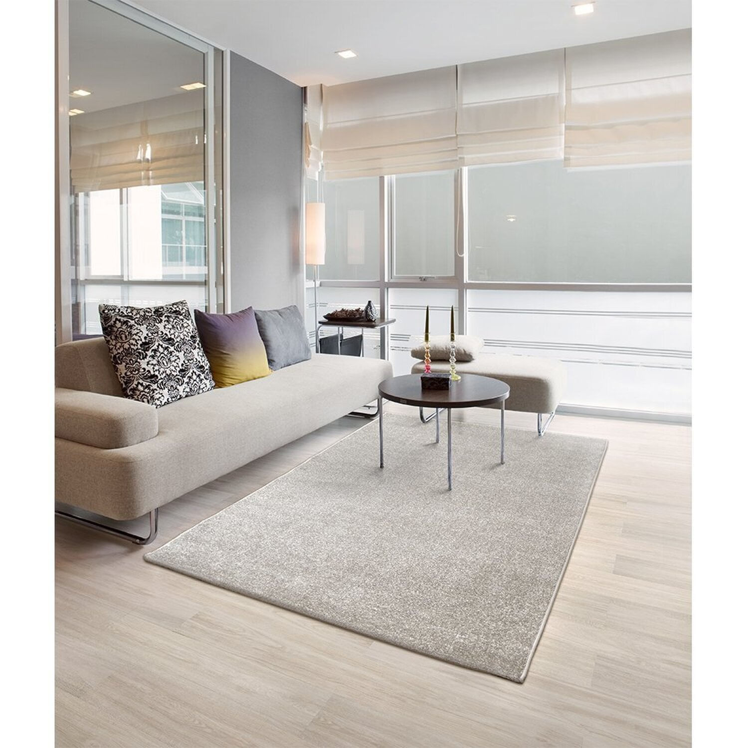 Tapete 133x190cm Classe A Tapetes Cinza