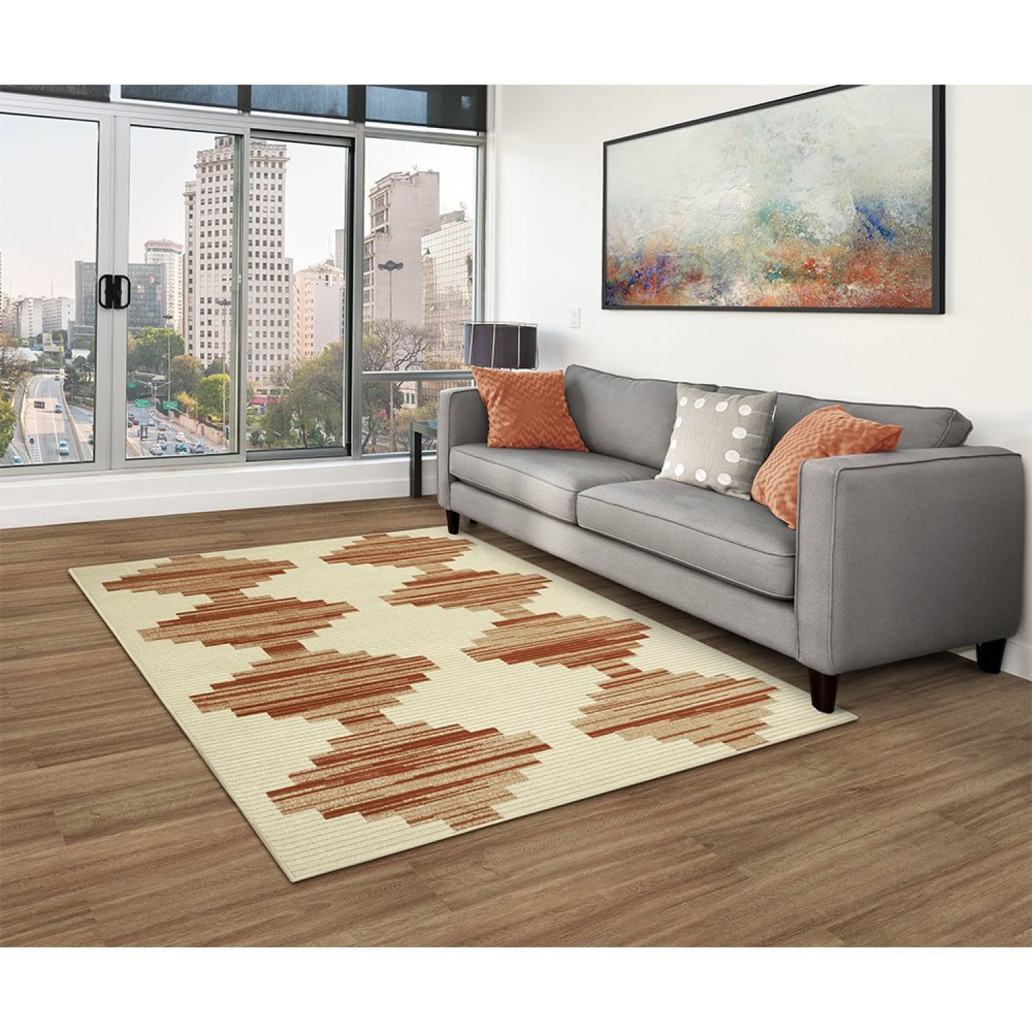 Tapete 150x200cm Chevron Tapetes São Carlos Desert