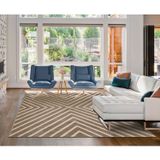 Tapete 100x150cm Lyre Supreme Tapetes São Carlos Chevron Natural