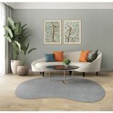 Tapete 145x195cm Elegant Organico Feijão Cinza