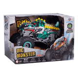 Carrinho Controle Remoto Big Monster Solta Fumaça Polibrinq - Dino Verde