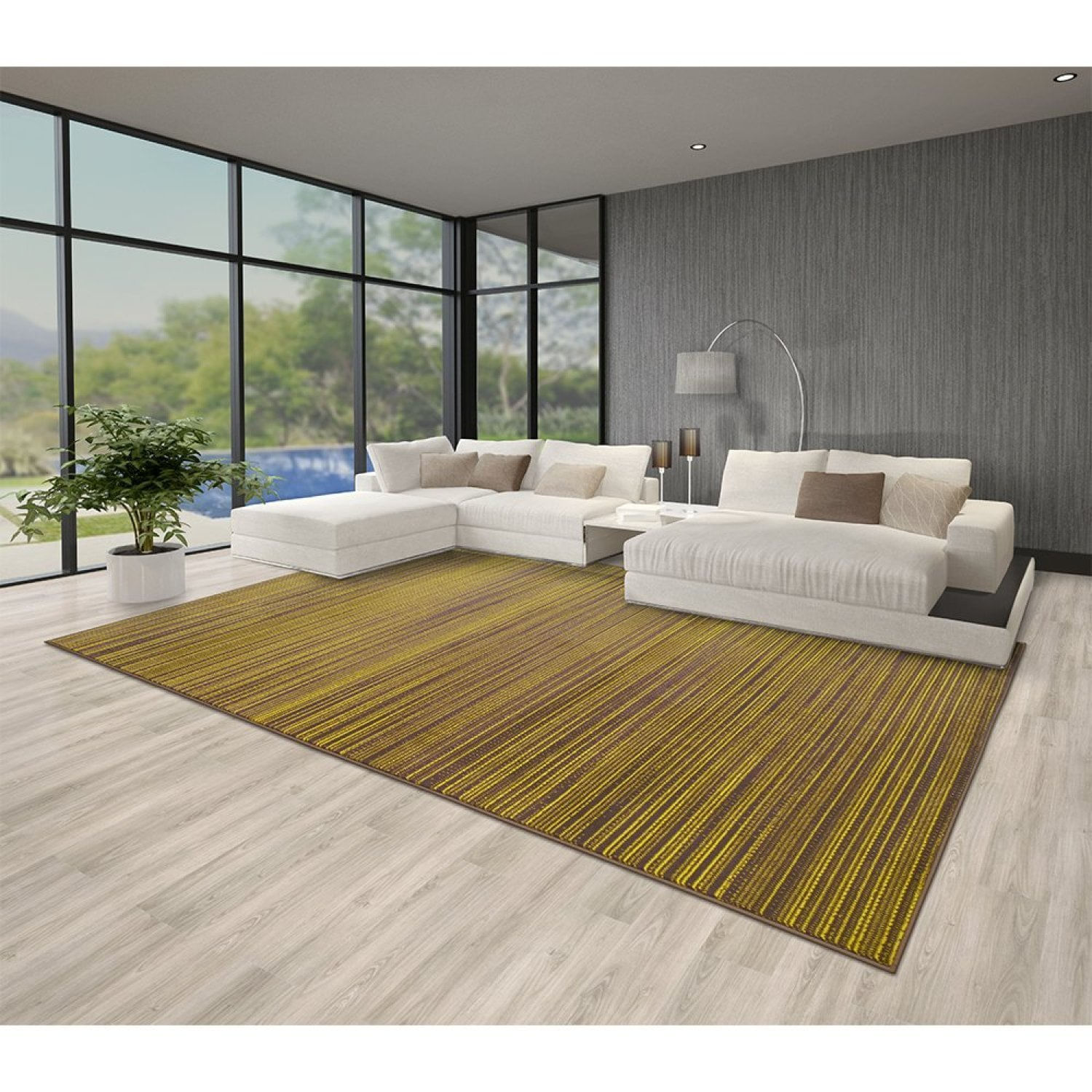 Tapete 250x350 Pixel School Tapetes São Carlos Risca Amarelo