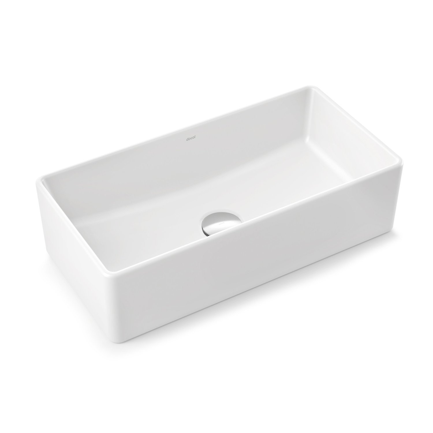 Cuba De Apoio Retangular 46,5x23,5x12cm Luxo Docol Branco