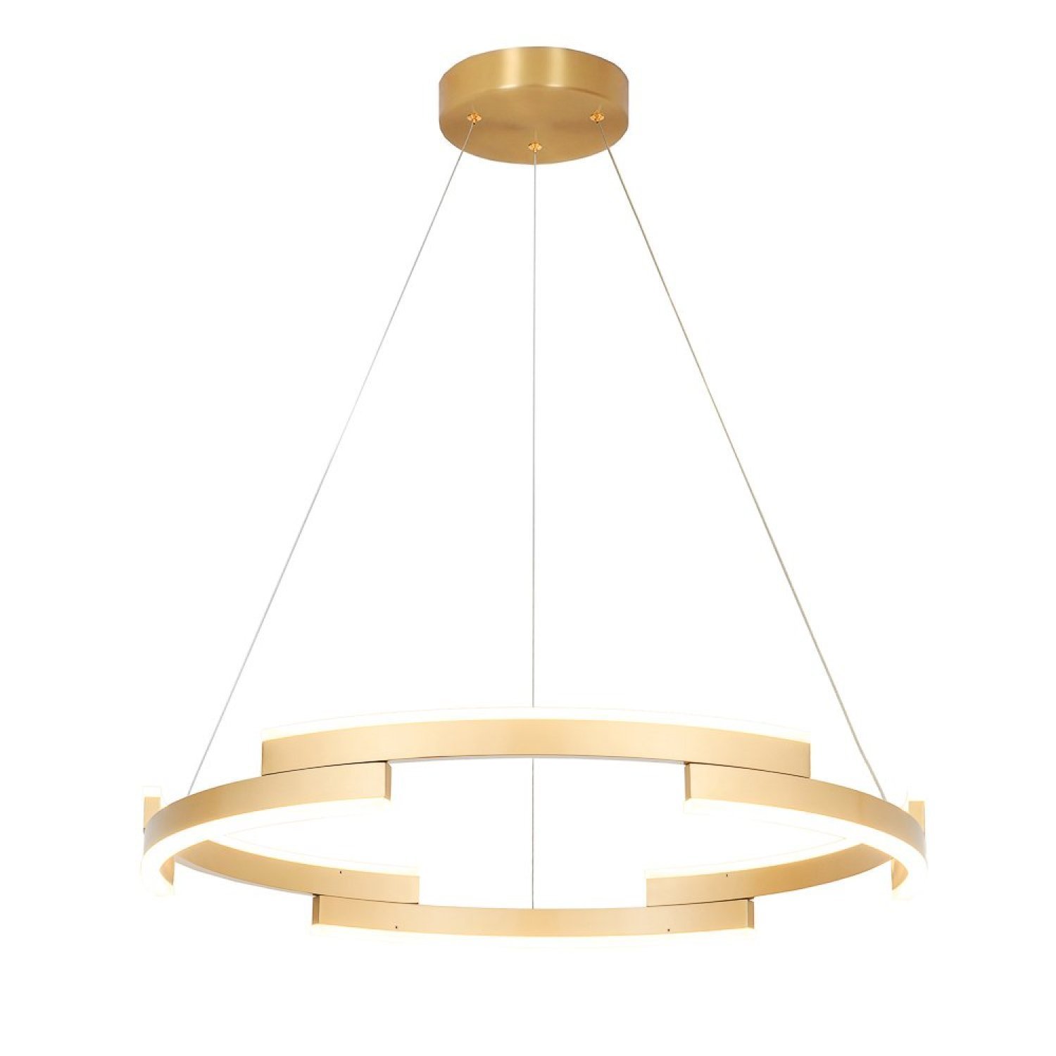 Pendente Match 3,5cm 1x72w 3000k 4680lm Led Dourado