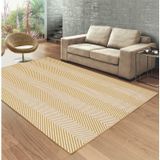 Tapete 150x200cm Cotton Tapetes São Carlos Sarja Amarelo