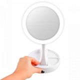 Espelho Led Iluminado Face Dupla Portátil Perfeito Maquiagem