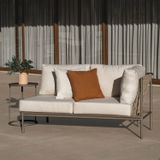 Sofá Chaise 2 Lugares Direita Refúgio Cabecasa Madeiramadeira Champanhe/quaker Areia